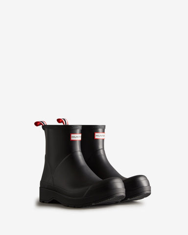 Men's Black Play Short Wellington Boot