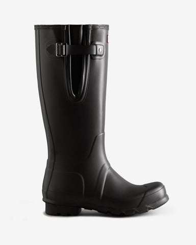 Men's Black Tall Side Adjustable Wellington Boot