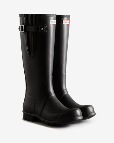 Men's Black Tall Side Adjustable Wellington Boot