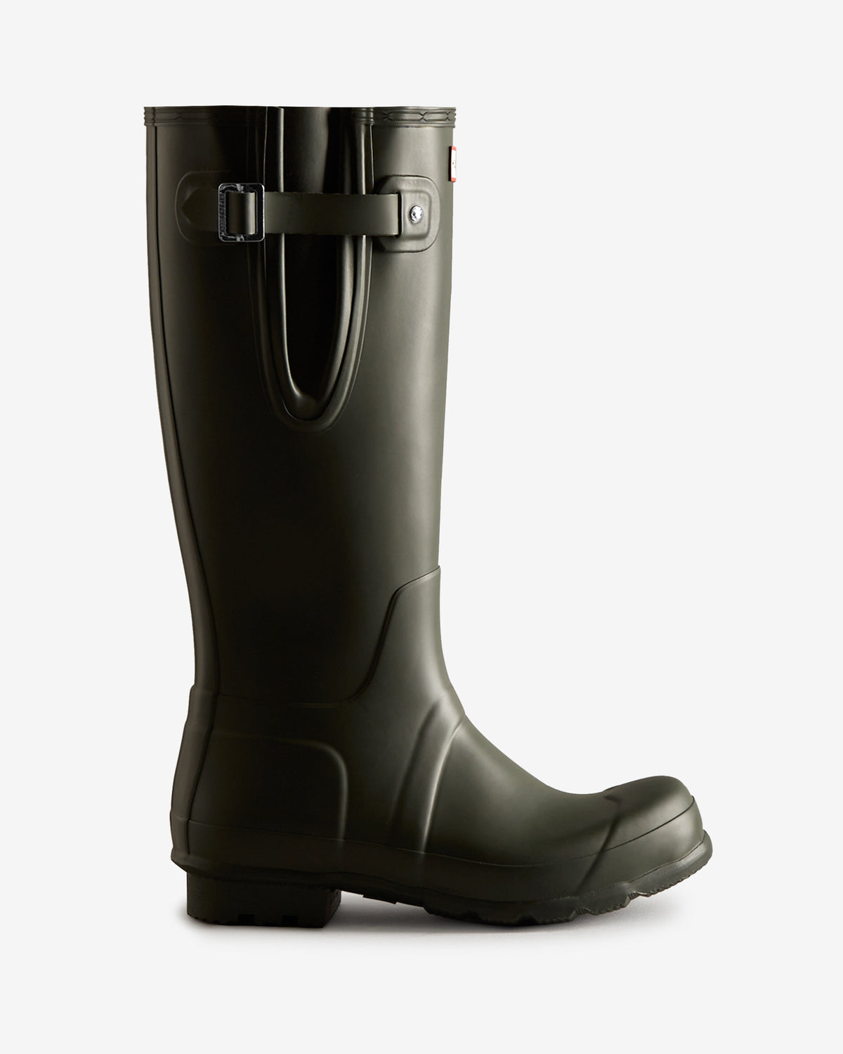Men's Dark Olive Tall Side Adjustable Wellington Boot