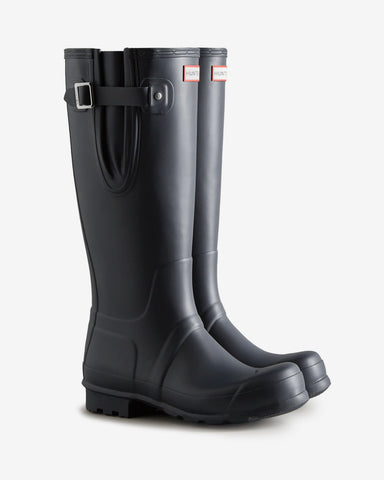Men's Navy Tall Side Adjustable Wellington Boot