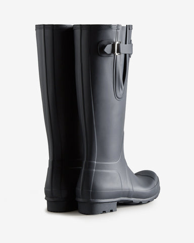 Men's Navy Tall Side Adjustable Wellington Boot