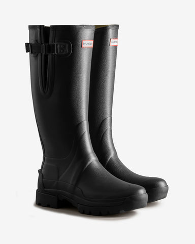 Men's Black Balmoral Adjustable 3mm Neoprene Wellington Boot