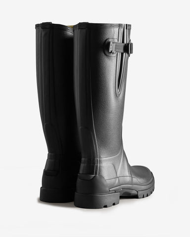 Men's Black Balmoral Adjustable 3mm Neoprene Wellington Boot