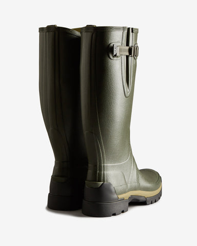 Men's Dark Olive Balmoral Adjustable 3mm Neoprene Wellington Boot