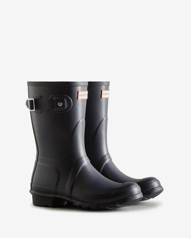 Women's Navy Original Short Wellington Boot