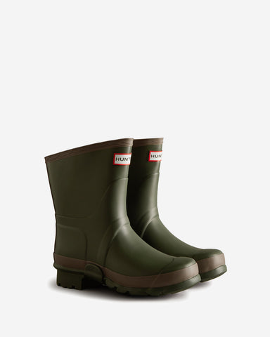 Women's Dark Olive Gardener Short Wellington Boot