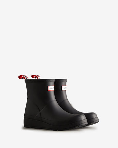 Women's Black Play Short Wellington Boot