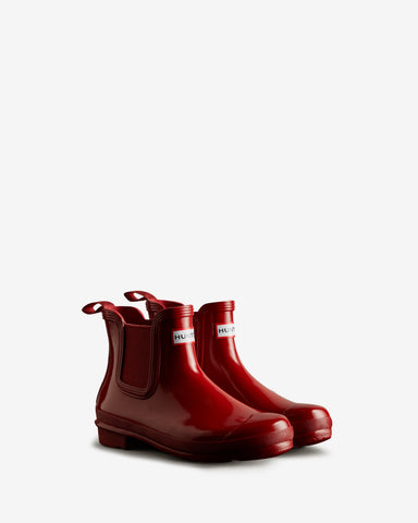 Women's Military Red Original Gloss Chelsea Boot