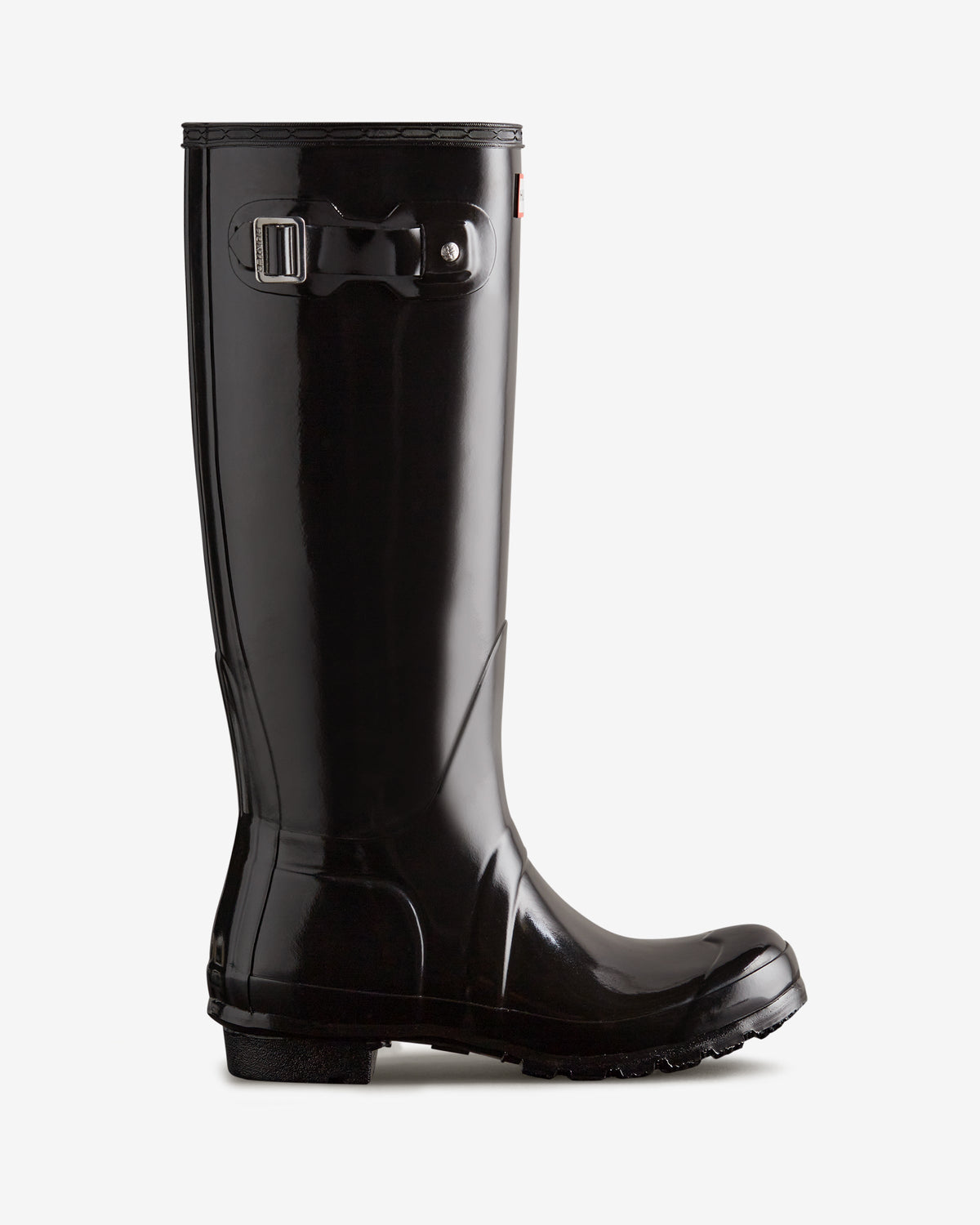 Women's Black Original Tall Gloss Wellington Boot
