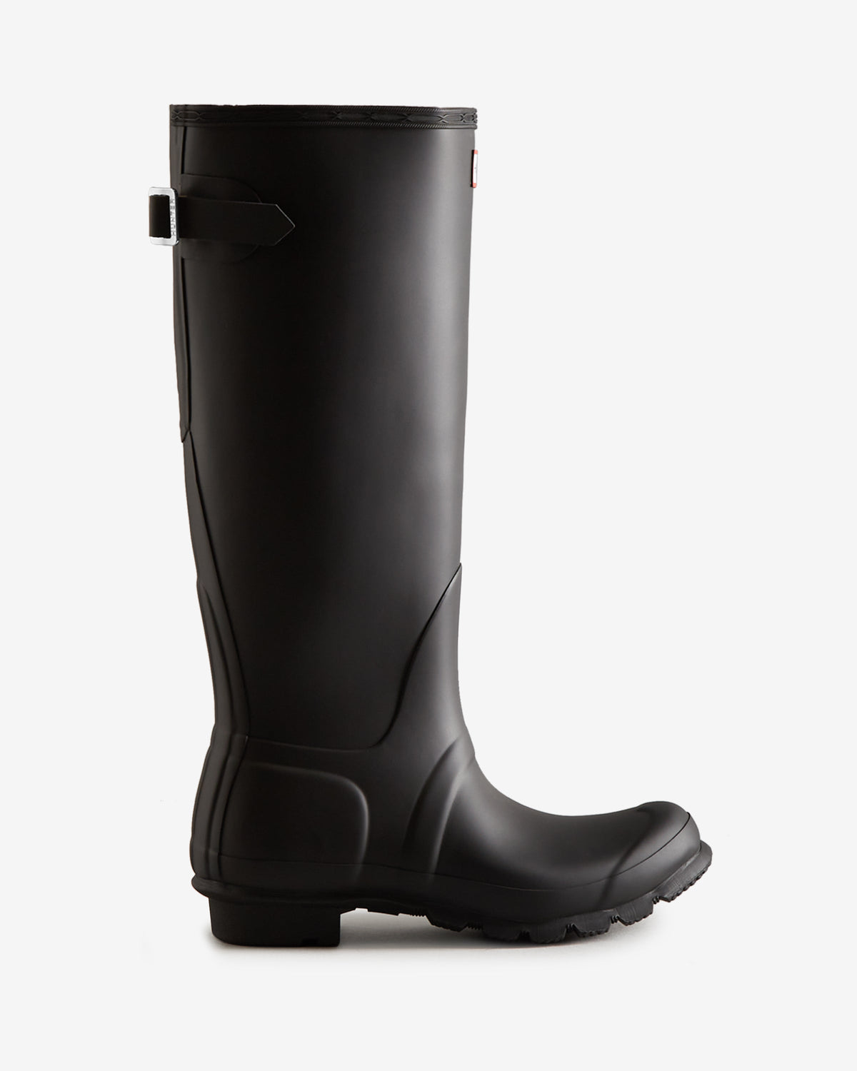 Women's Black Tall Back Adjustable Wellington Boot