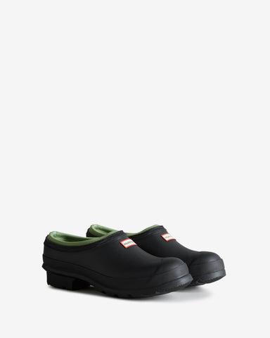 Women's Black Gardener Neoprene Lined Clogs