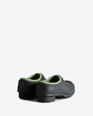 Women's Black Gardener Neoprene Lined Clogs