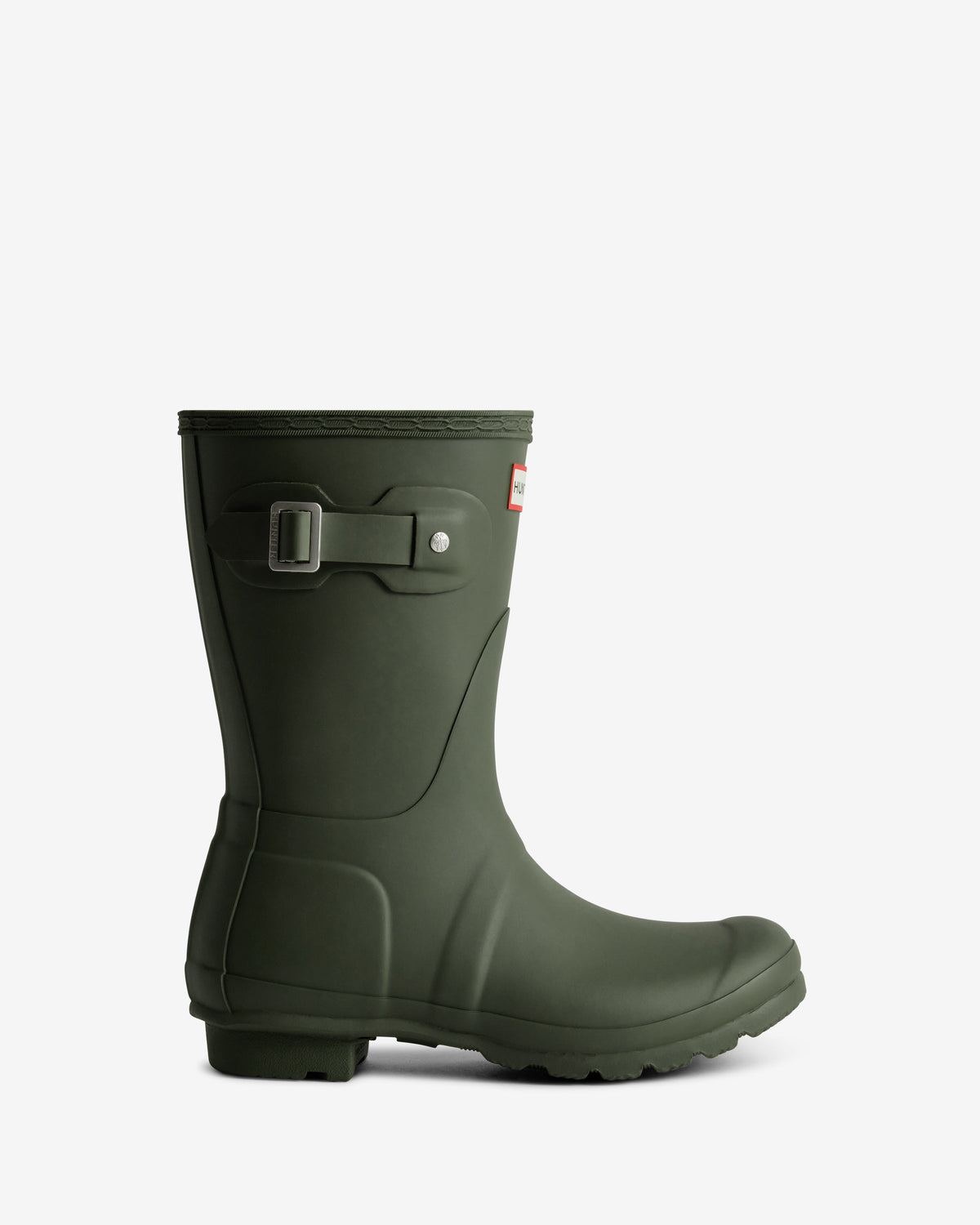 Women's Dark Olive Original Short Wellington Boot