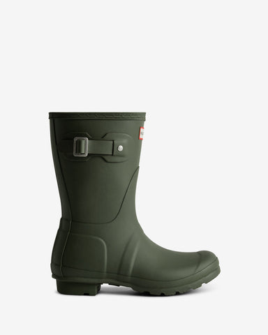 Women's Dark Olive Original Short Wellington Boot