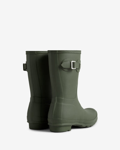 Women's Dark Olive Original Short Wellington Boot