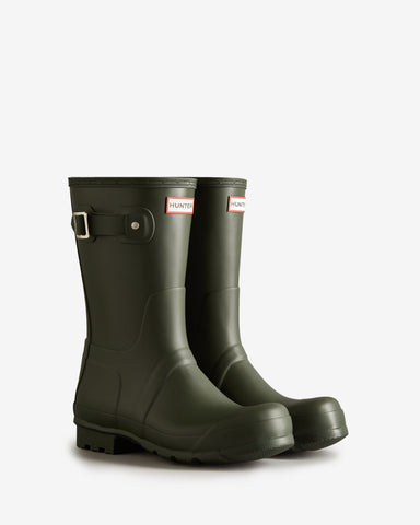 Men's Dark Olive Original Short Wellington Boot