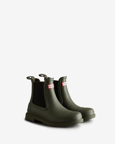 Men's Dark Olive Commando Chelsea Boot