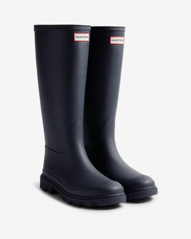 Unisex Navy Downpour Tall Wellington Boot