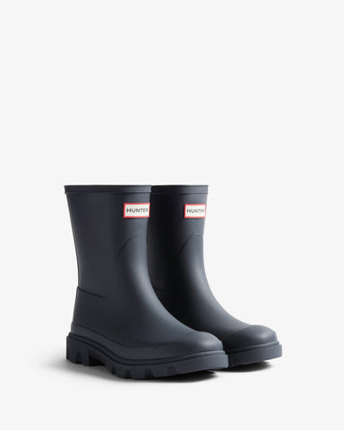 Unisex Navy Downpour Short Wellington Boot