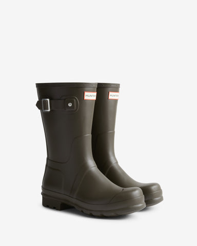 Men's Chocolate Brown Original Short Wellington Boot