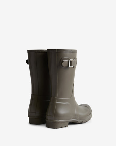 Men's Chocolate Brown Original Short Wellington Boot