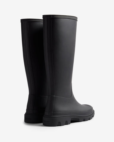 Unisex Black Downpour Tall Wellington Boot