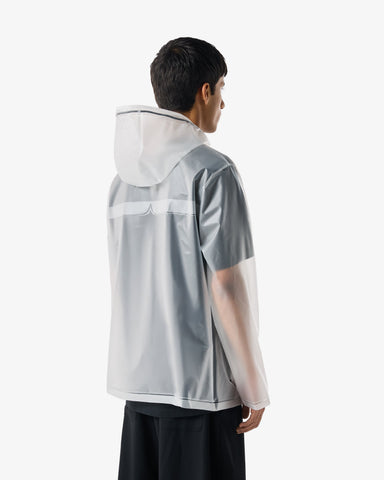 Unisex Clear Downpour Izzy Clear Matte PU Hooded Jacket