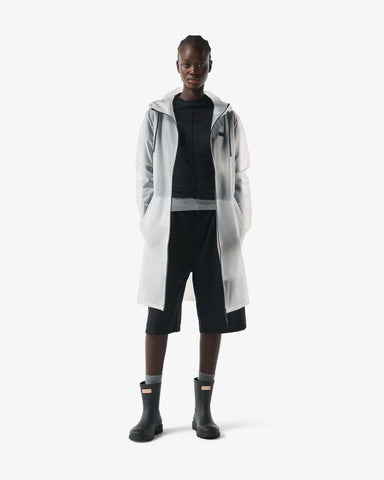 Unisex Clear Downpour Andrea Clear Matte PU Rain Coat