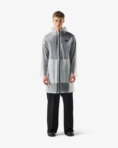 Unisex Clear Downpour Andrea Clear Matte PU Rain Coat