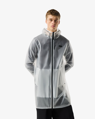 Unisex Clear Downpour Andrea Clear Matte PU Rain Coat