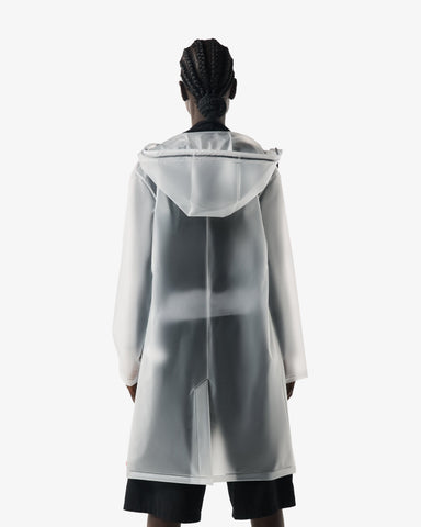 Unisex Clear Downpour Andrea Clear Matte PU Rain Coat