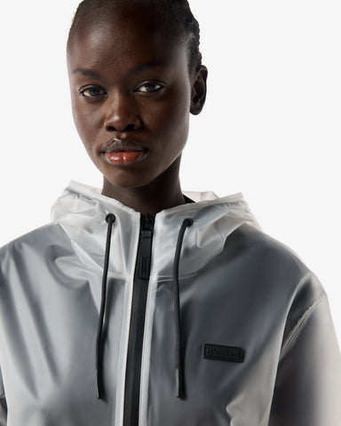 Unisex Clear Downpour Andrea Clear Matte PU Rain Coat