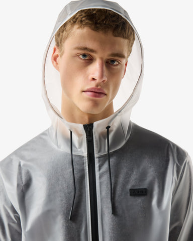 Unisex Clear Downpour Andrea Clear Matte PU Rain Coat