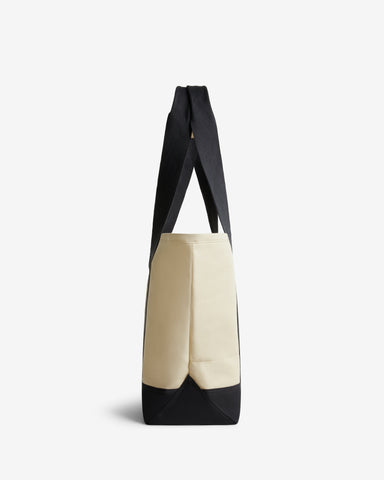 Beige Recrafted Tote Bag
