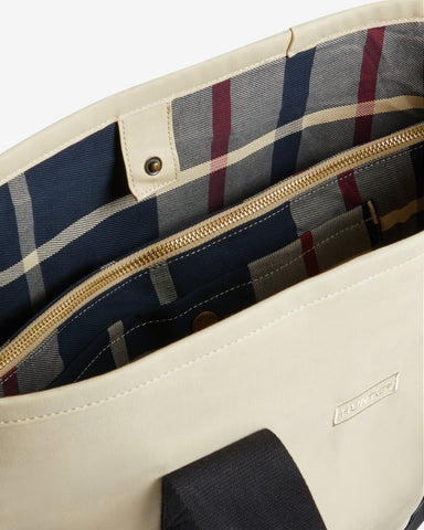 Beige Recrafted Tote Bag