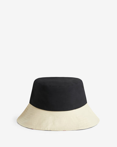 Black Recrafted Reversible Bucket Hat