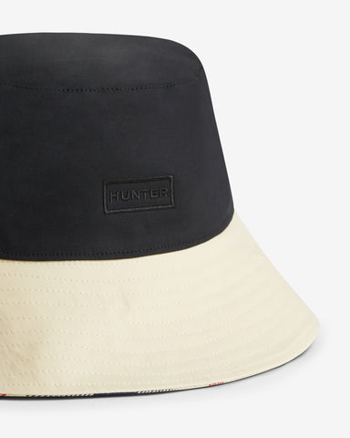 Black Recrafted Reversible Bucket Hat