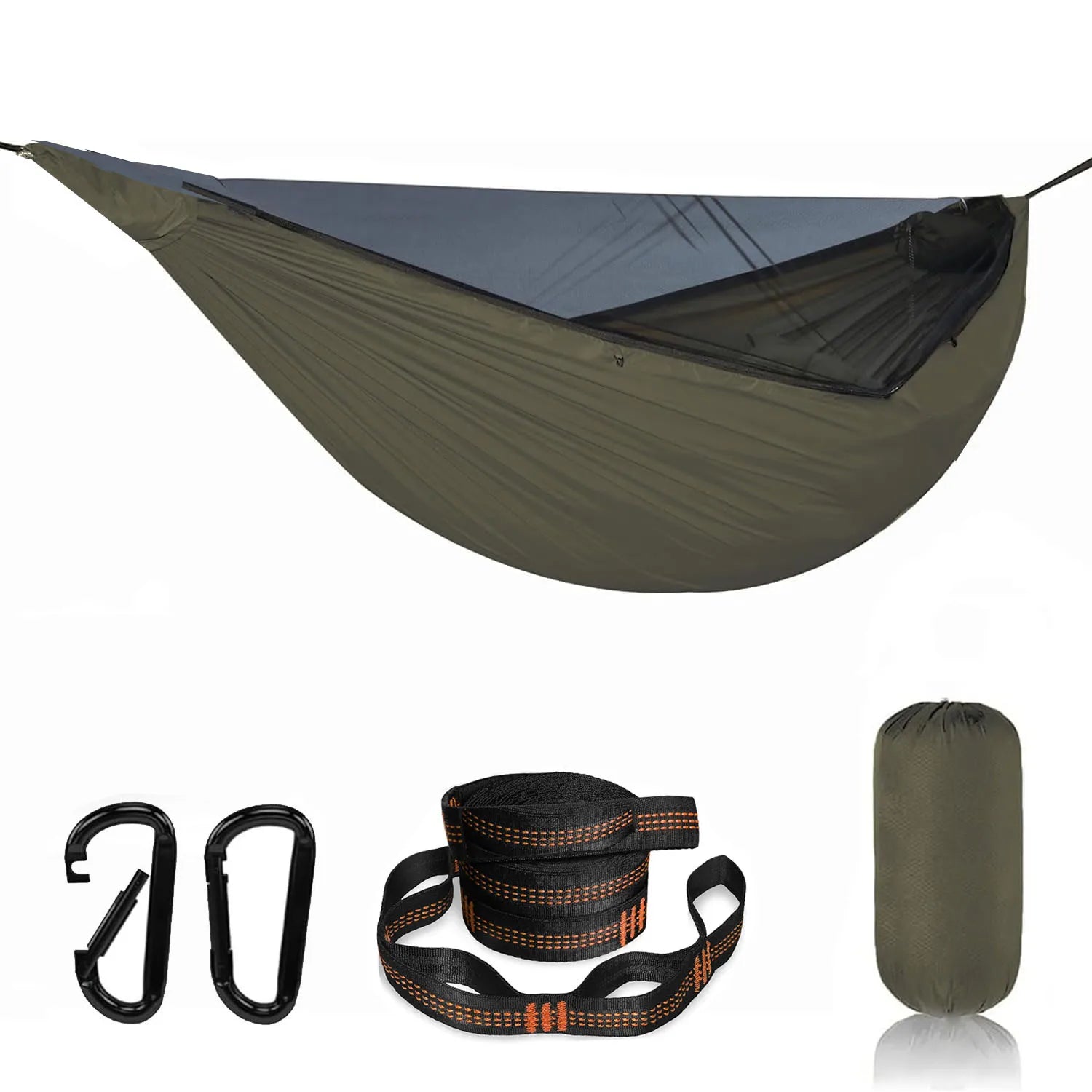 Double Size Camping Hammock with Mosquito Net