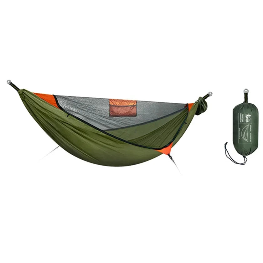Travel hammock with net 