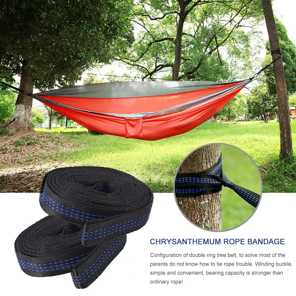 Portable Hammock Tree Straps for Outdoor Relaxation and Home Use in Gardens and Yards