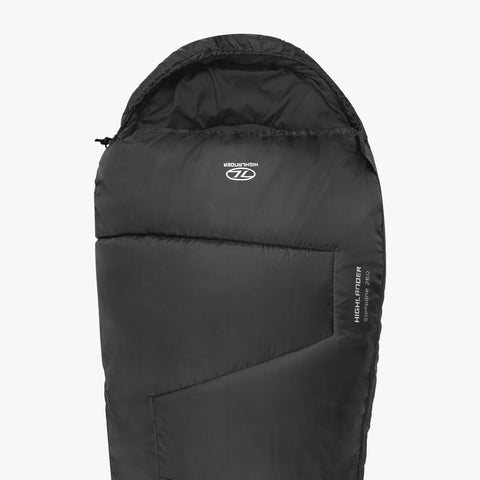 Sleepline 250 Mummy Sleeping Bag, Charcoal