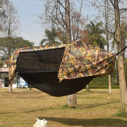 Travel Mosquito Net Hammock, Waterproof, Outdoor Camping, Hiking, Integrated Tent