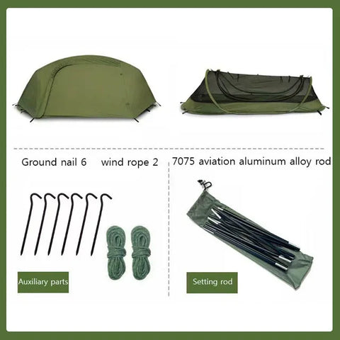 Outdoor Single Person  Mosquito Proof Shelter, Camping Tent