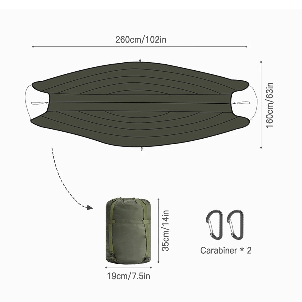 Multifunctional Hammock Underquilt Sleeping Bag  and Hammock UnderBlanket Poncho