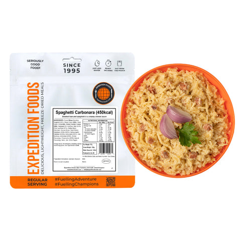 Expedition Foods Spaghetti Carbonara | Freeze-Dried Meal