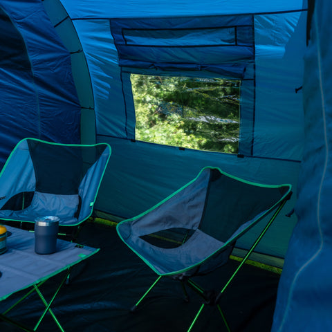 Cypress 6 Person Camping Tent with 2 Bedrooms, Porch & Living Area