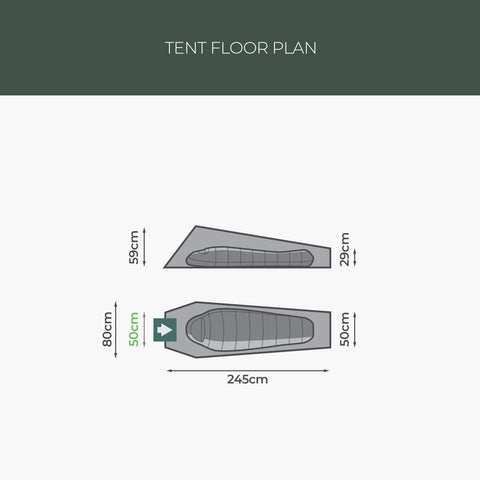 FALCON BIVI TENT, Pine Green