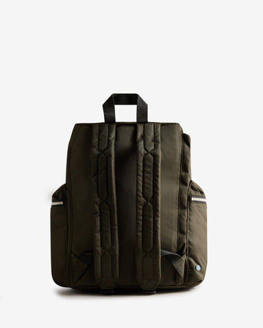 Dark Olive Nylon Large Topclip Backpack