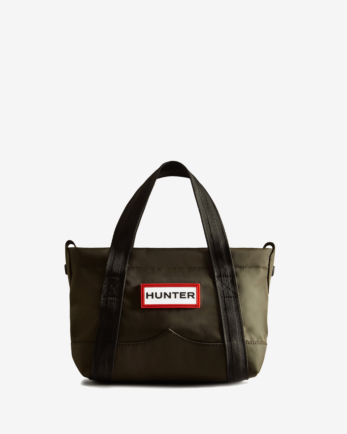 Dark Olive Nylon Mini Topclip Tote